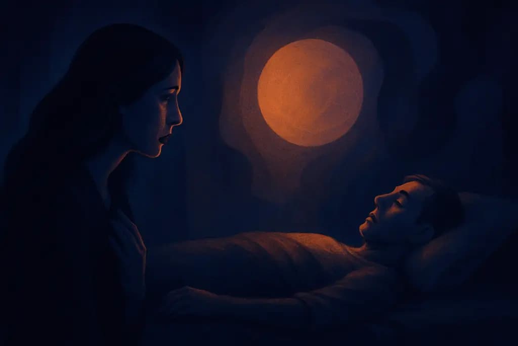 Dream illustration: Watching a stranger die