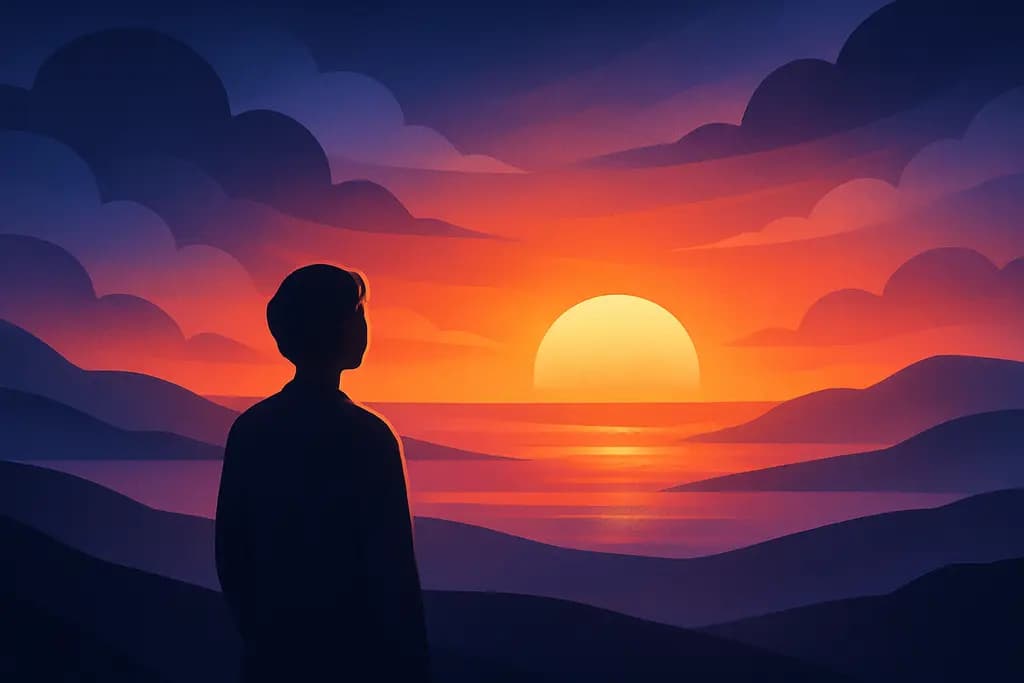 Dream illustration: Watching a Sunrise
