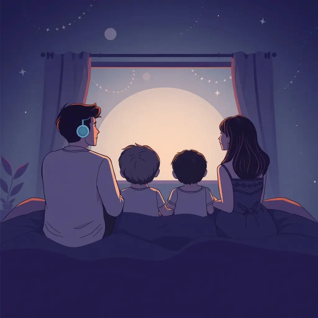 Dream illustration: Watching deepfake family