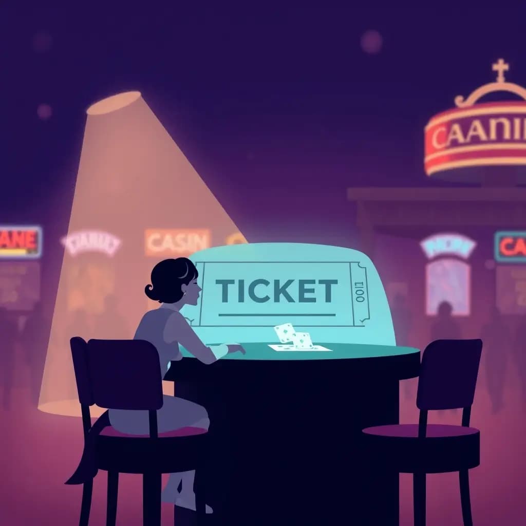 Dream illustration: Watching someone else cash ticket