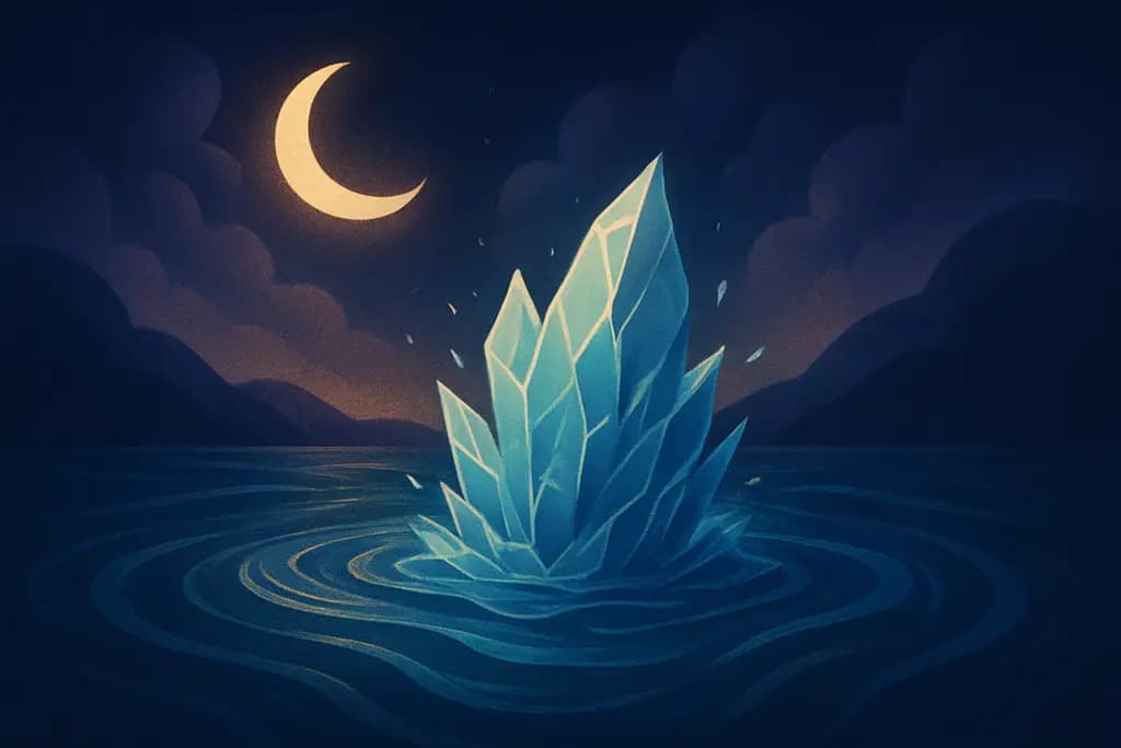 Dream illustration: Water instantly freezing