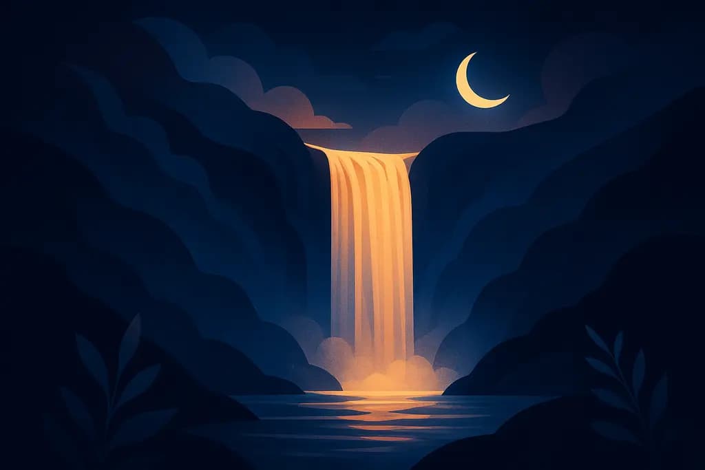 Dream illustration: waterfalls dream meaning
