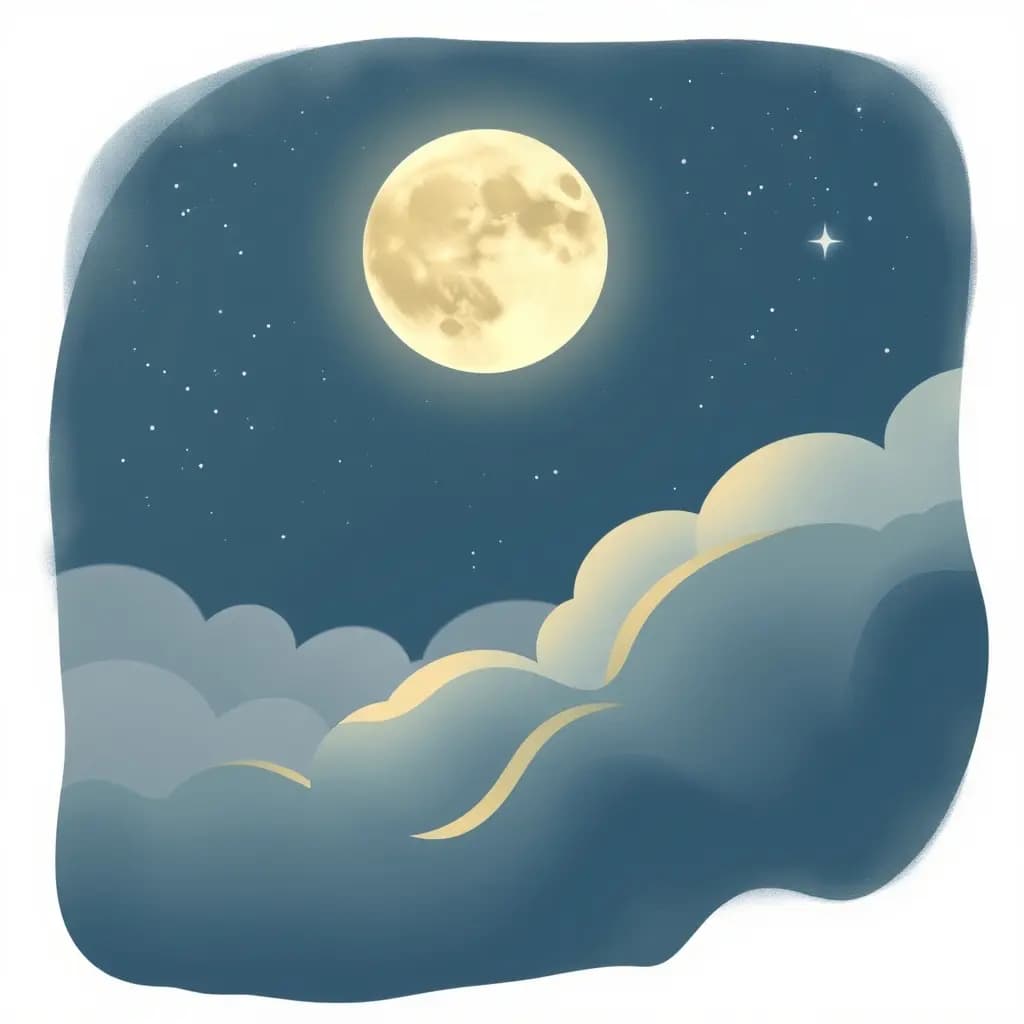 Dream illustration: Waxing moon whispers warnings