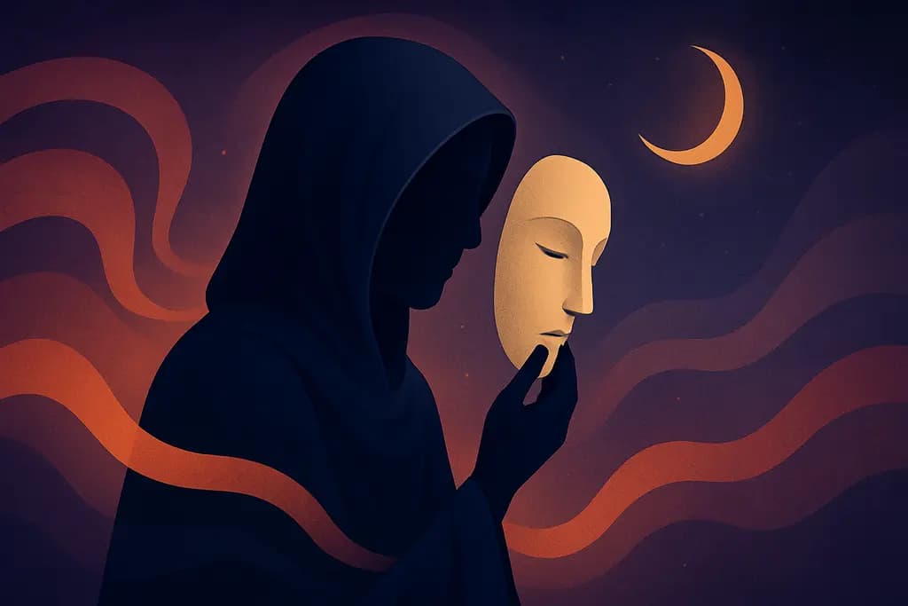 Dream illustration: Wearing a Mask (Hiding Identity)