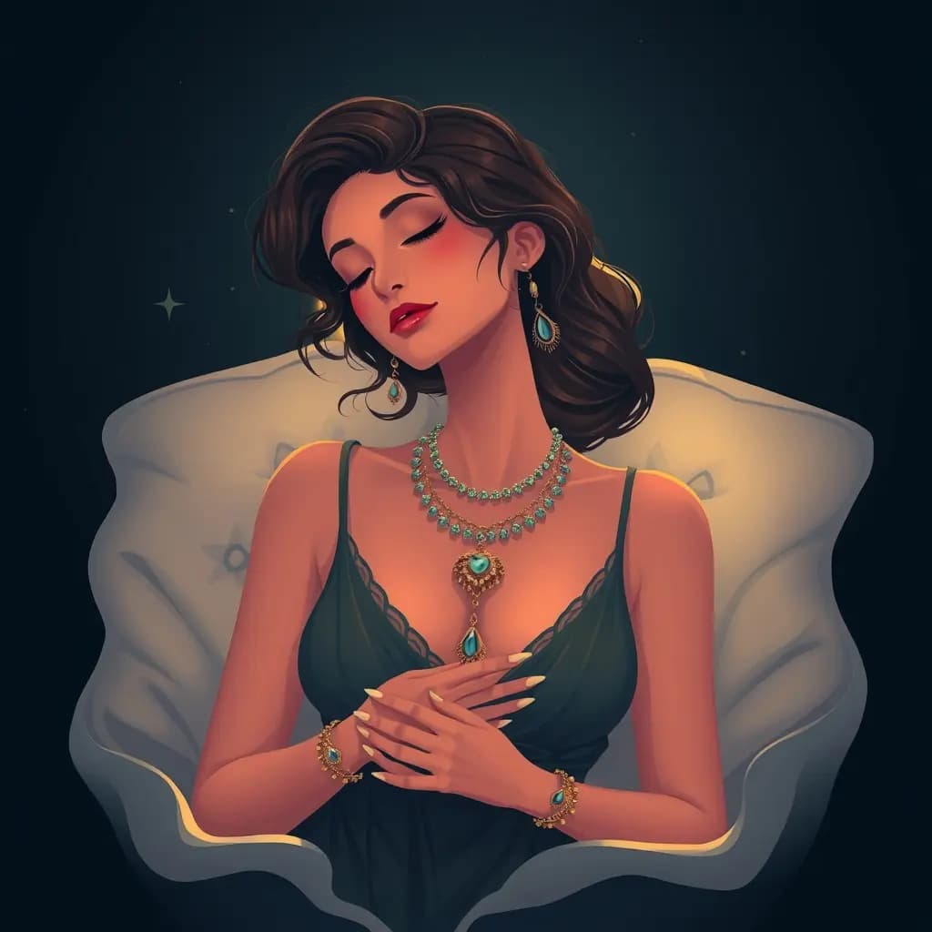 Dream illustration: Wearing borrowed jewelry