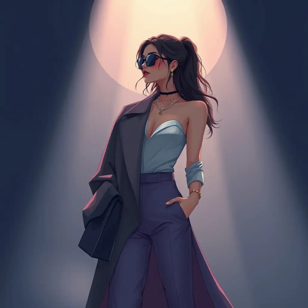 Dream illustration: Wearing high-fashion outfit