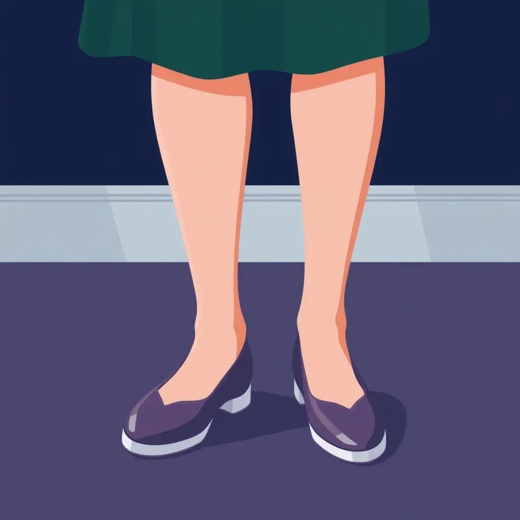 Dream illustration: Wearing mismatched shoes