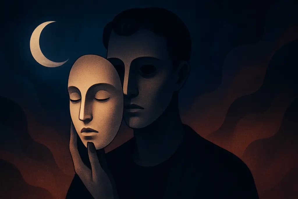 Dream illustration: Wearing someone else's face