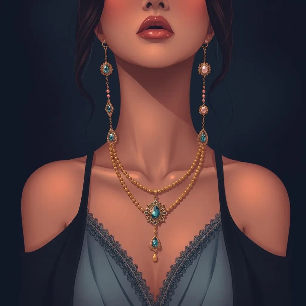 Dream illustration: Wearing someone else's jewelry