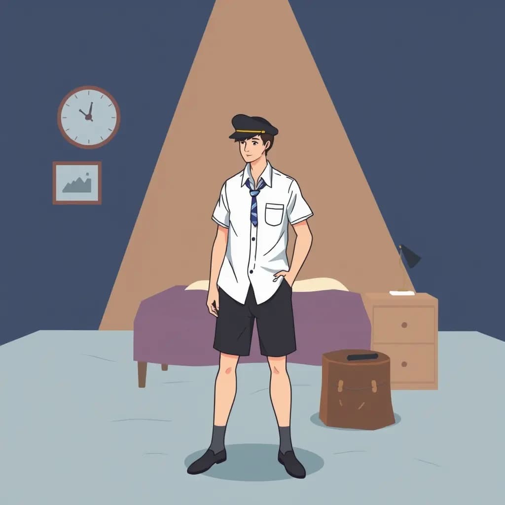 Dream illustration: Wearing the Wrong Uniform