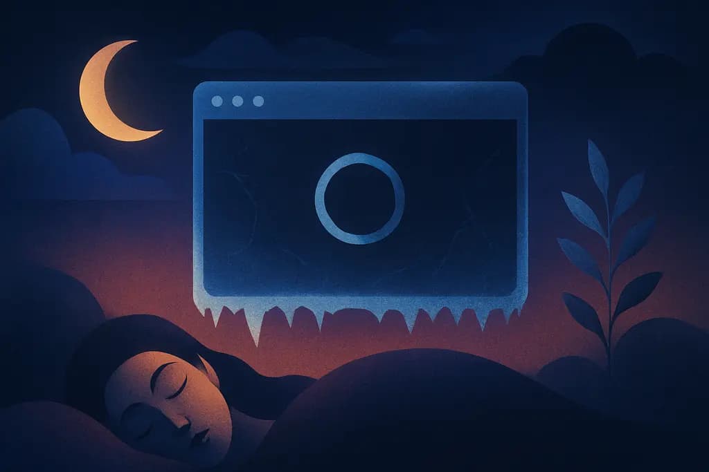 Dream illustration: Website That Never Loads