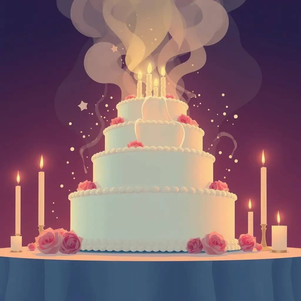 Dream illustration: Wedding cake collapses