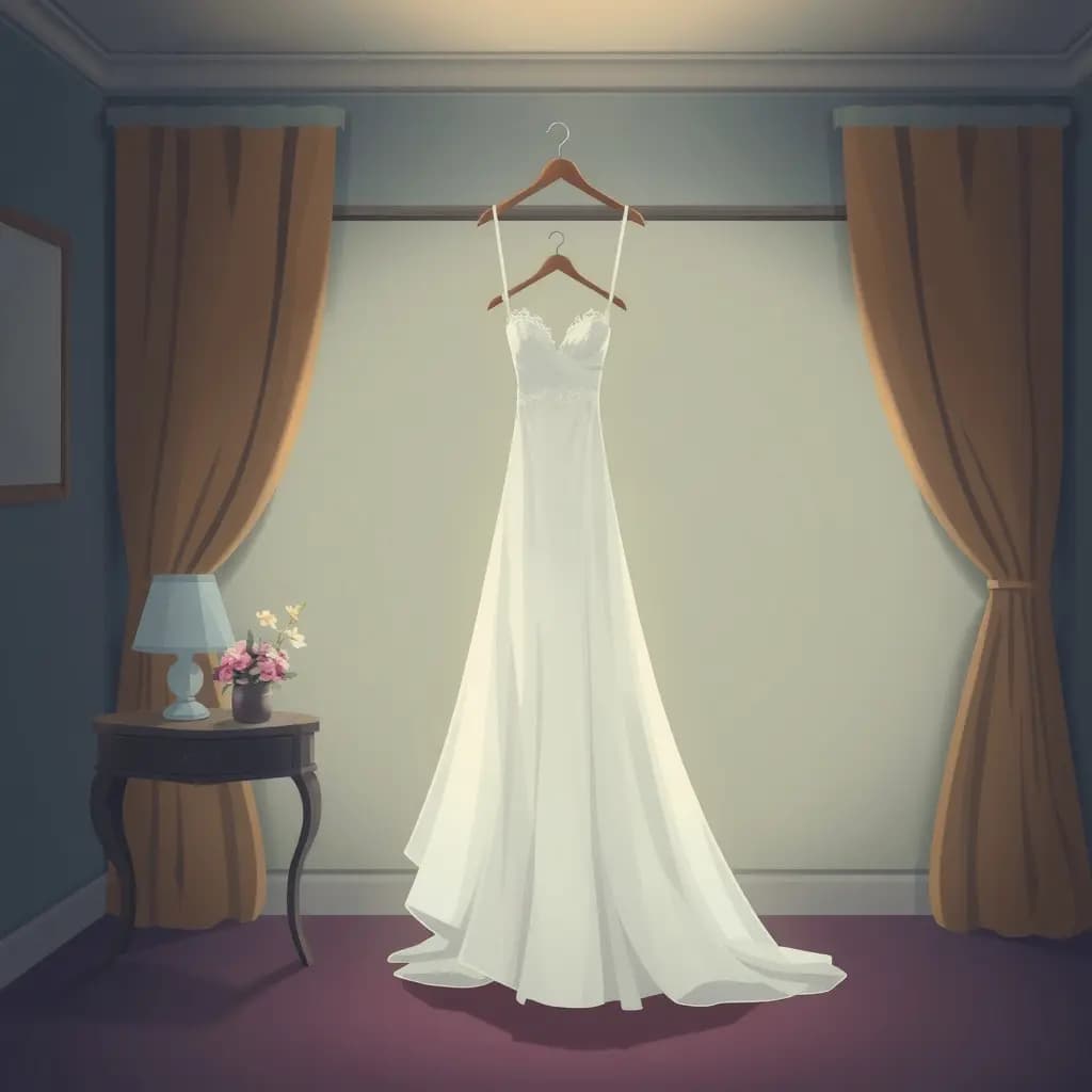 Dream illustration: Wedding dress disappears