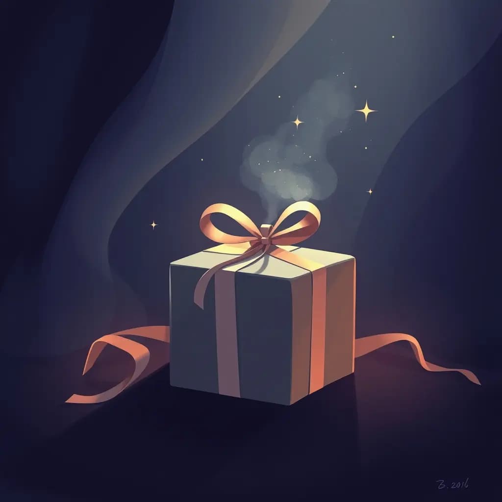 Dream illustration: Wedding gift unopened forever