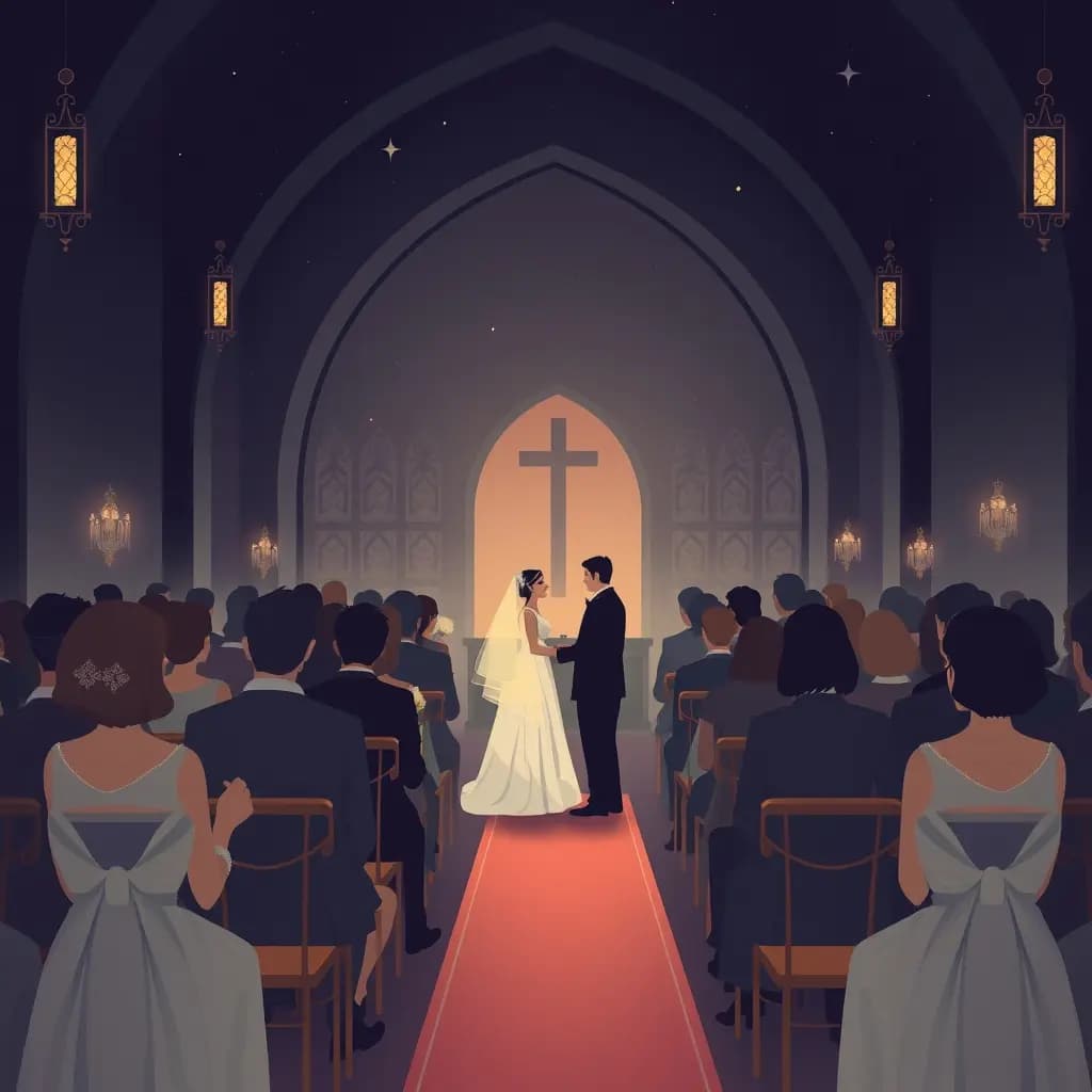 Dream illustration: Wedding guests all strangers