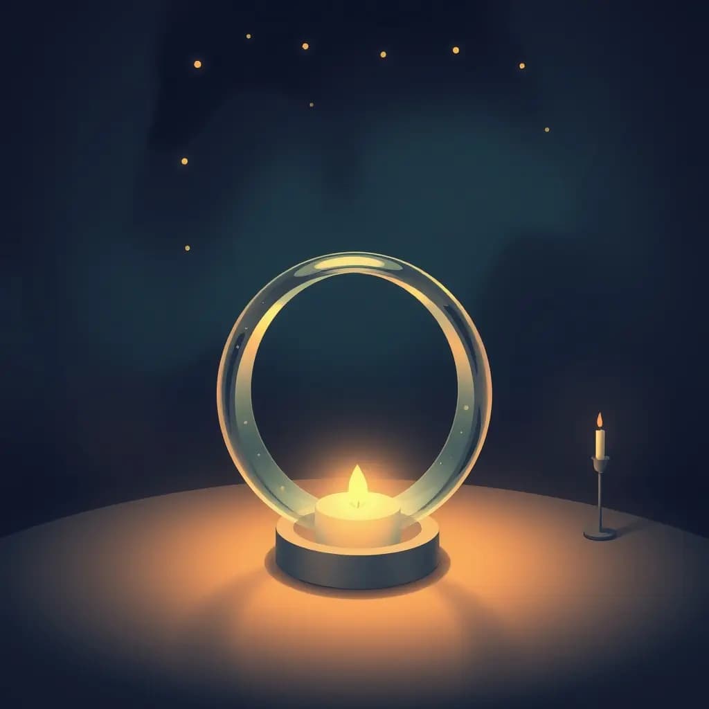 Dream illustration: Wedding where the ring is transparent