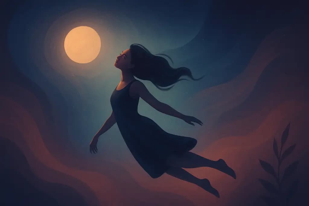 Dream illustration: Weightless floating