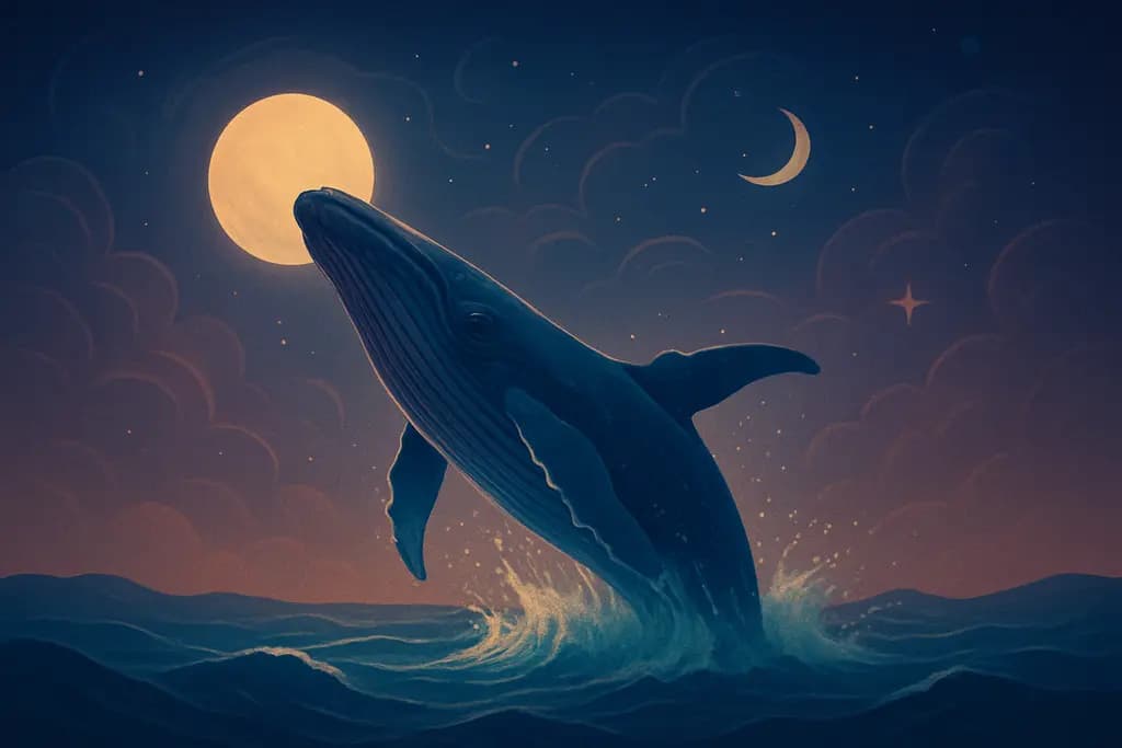 Dream illustration: Whale breaching