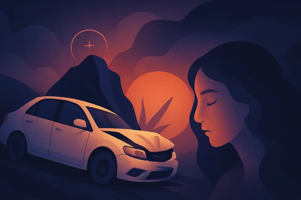 Dream illustration: white car accident dream meaning