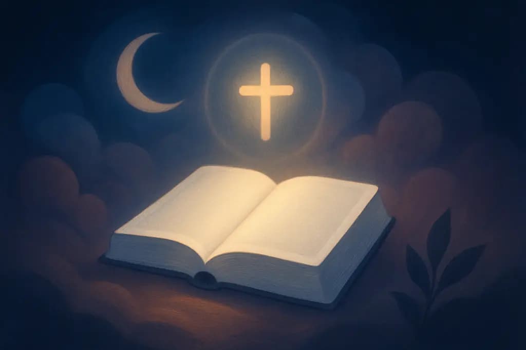 Dream illustration: white holy book in dream meaning