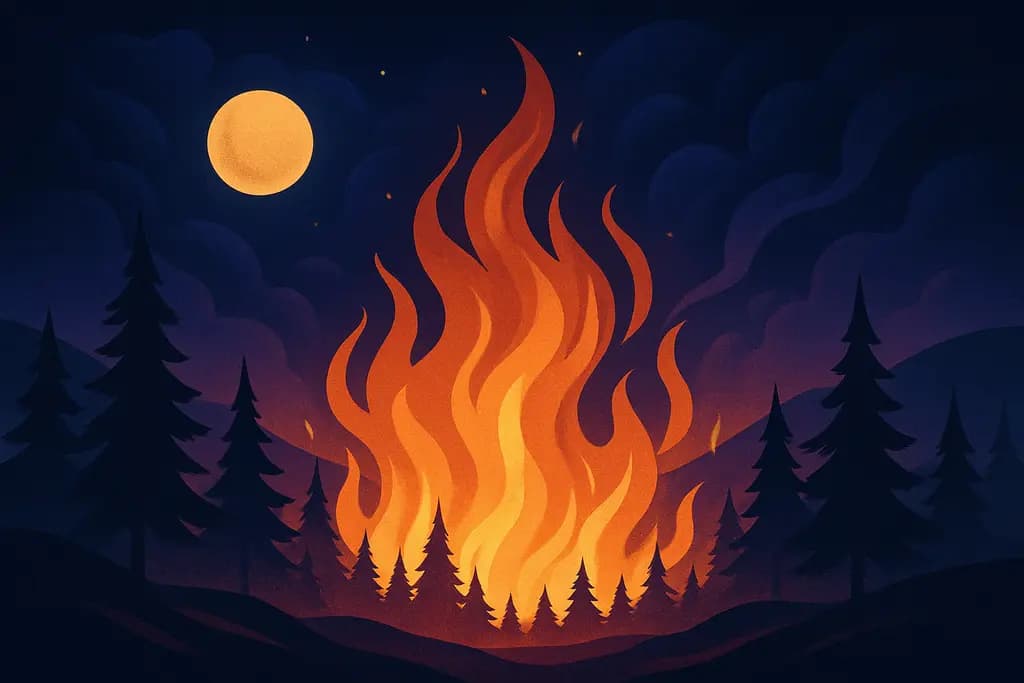 Dream illustration: Wildfire spreading