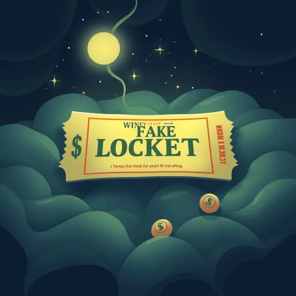 Dream illustration: Winning a fake lottery ticket