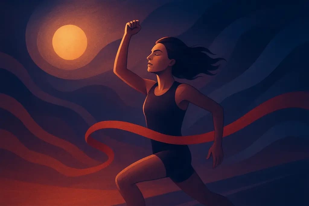 Dream illustration: Winning a sprint or race