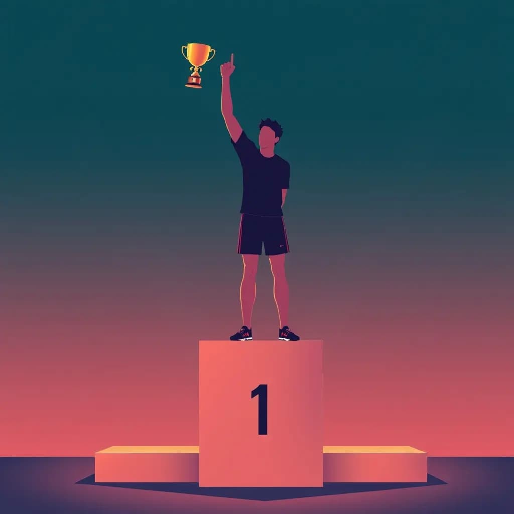 Dream illustration: Winning but feeling empty on the podium