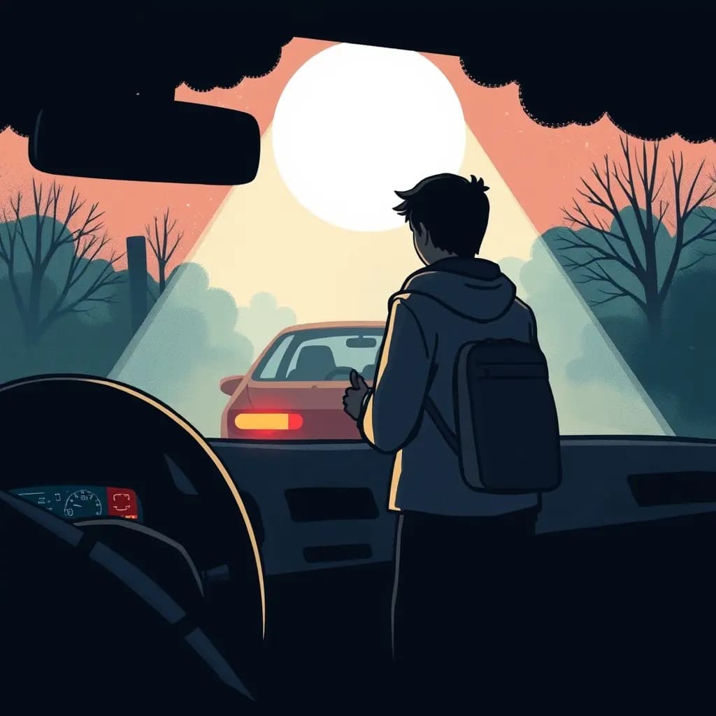 Dream illustration: Witnessing a hit-and-run