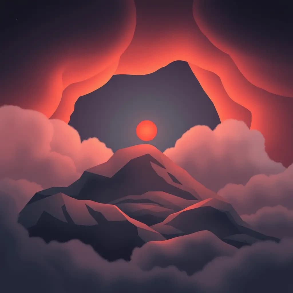Dream illustration: World drained of color except one object