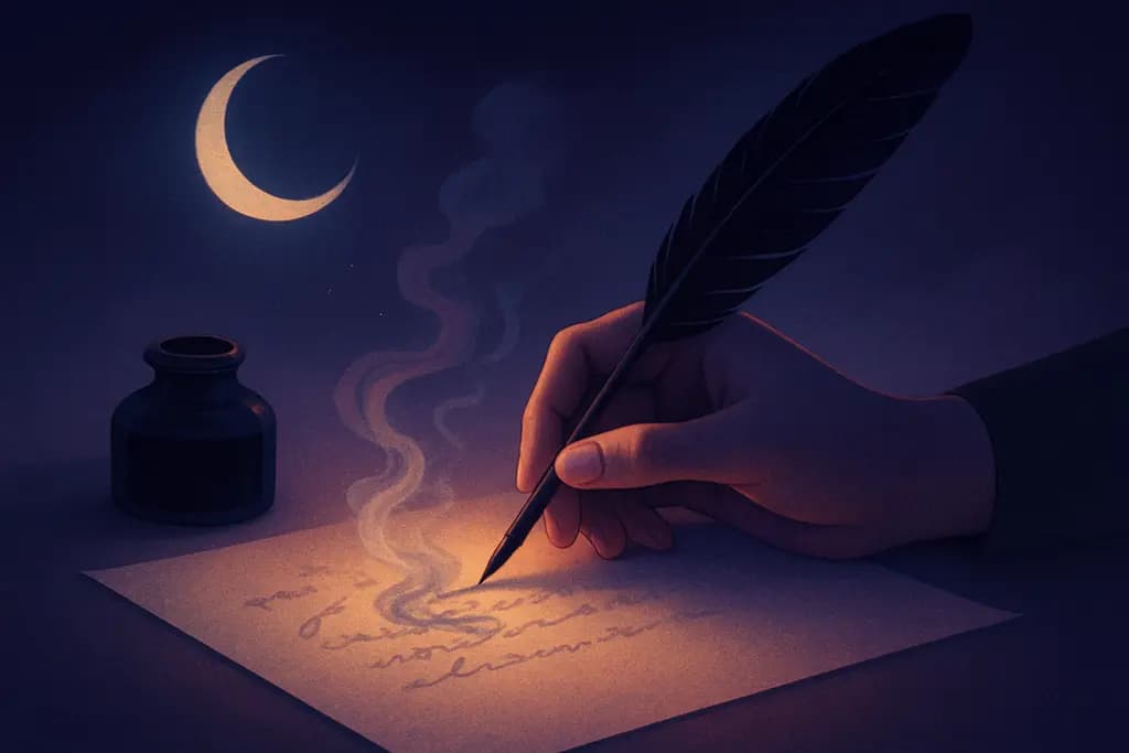 Dream illustration: Writing with disappearing ink
