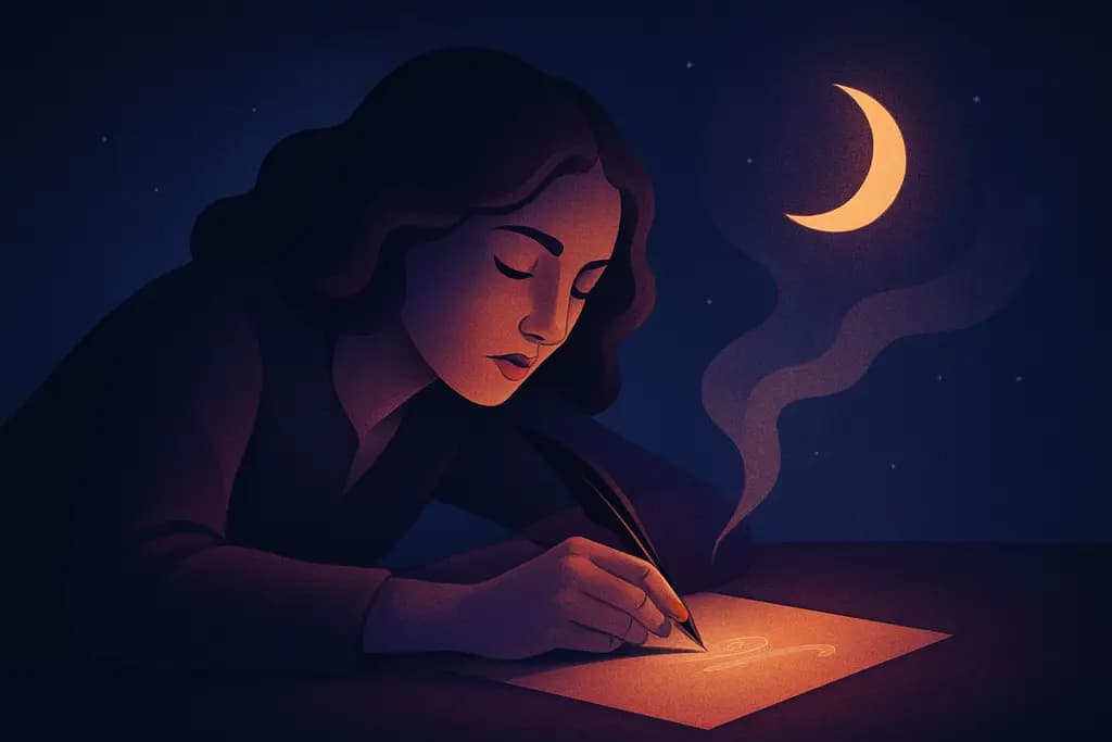 Dream illustration: Writing with invisible ink