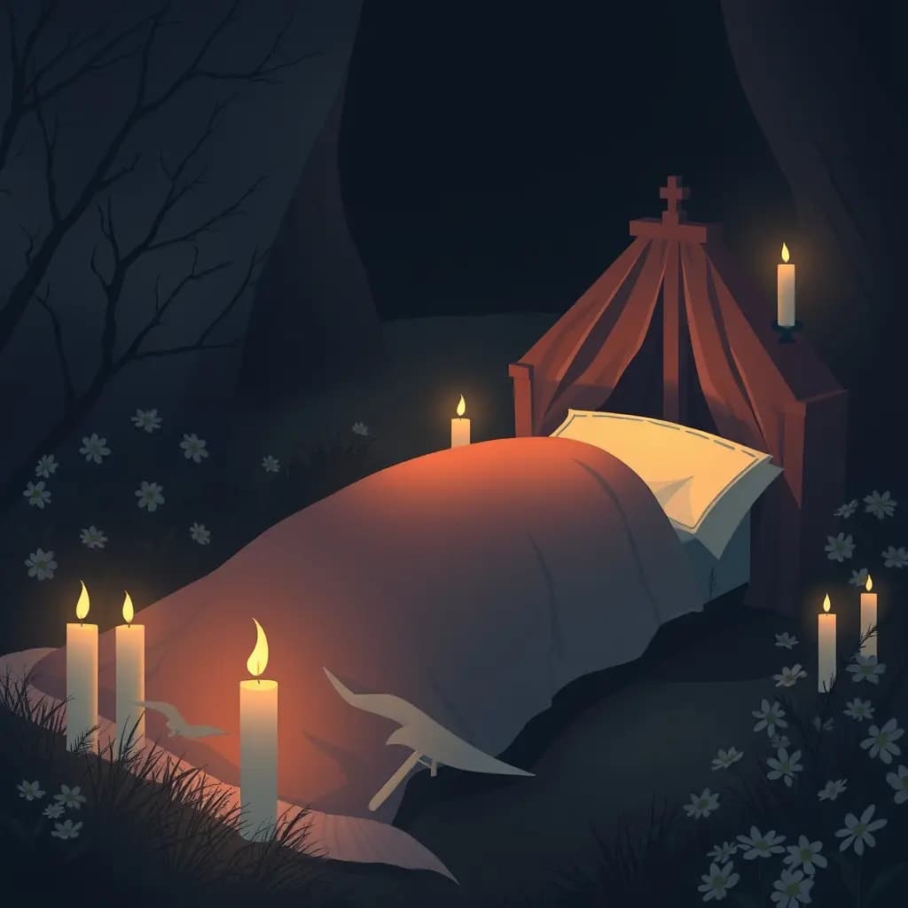 Dream illustration: Your own surprise funeral