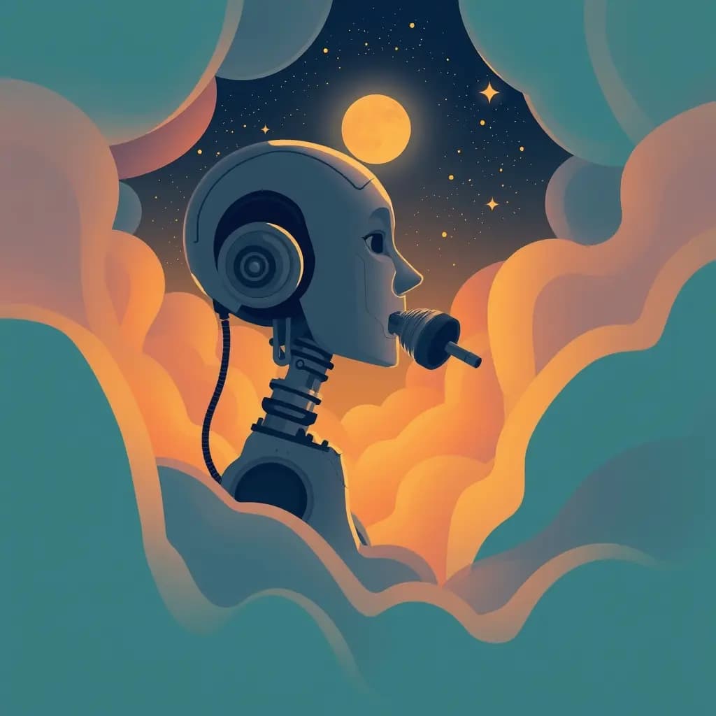 Dream illustration: Your voice turned robotic