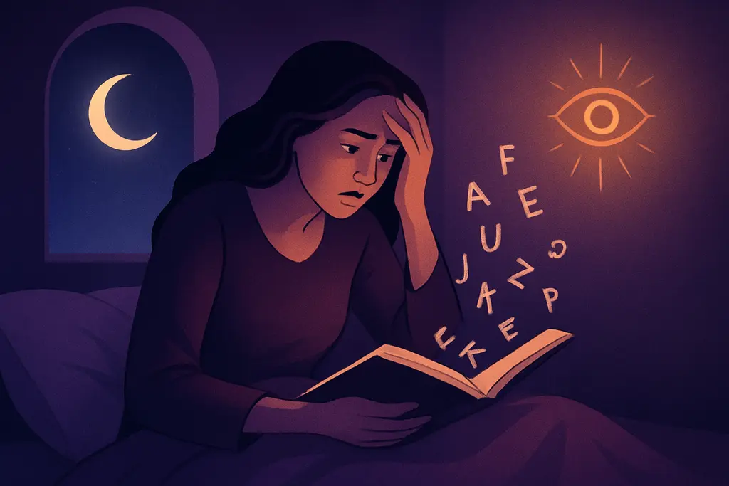 Dream of Discovering You Suddenly Can't Read (letters Scrambled) — Meaning
